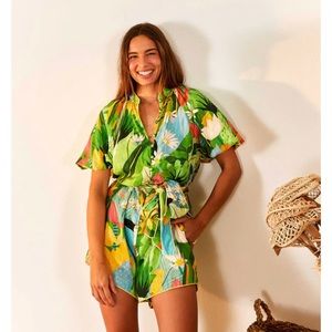 Farm Rio Vintage Toucans Romper